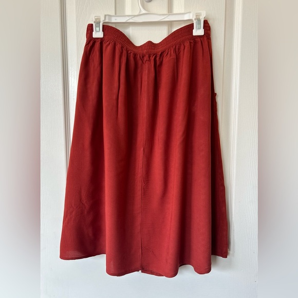 Orange Forever 21 Contemporary Skirt - Picture 2 of 3